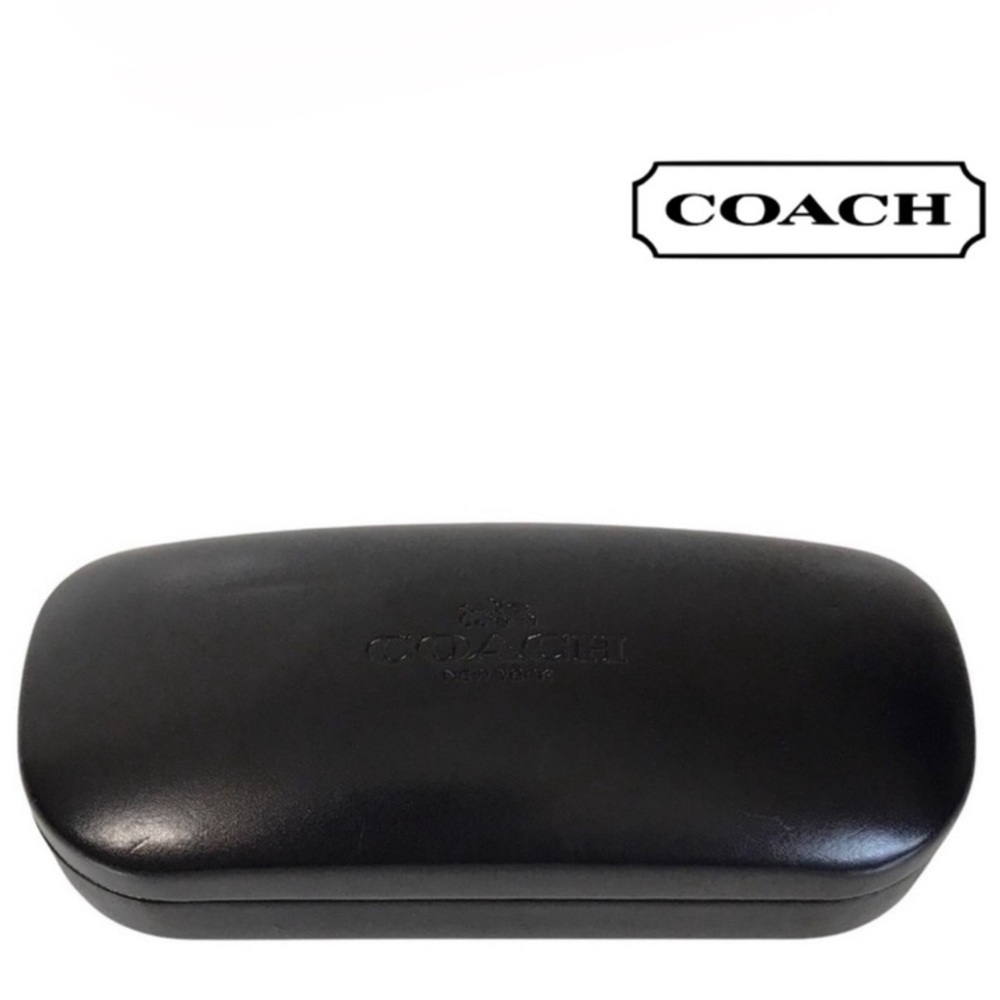 Coach New York Black Hard Shell Clamshell Eyeglass Sunglass Case - Picture 6 of 9